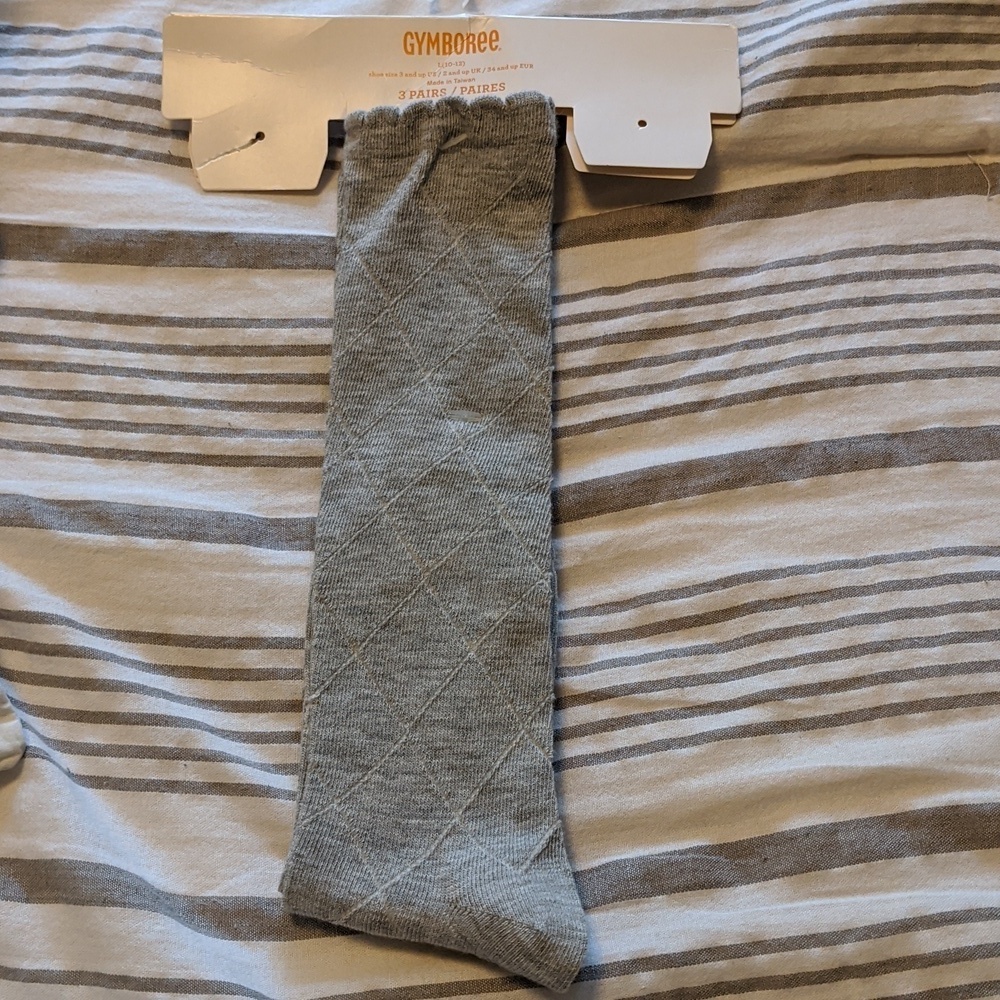 Scalloped Detail Knee Socks Gymboree Youth Uniform Shoe size 3 and up New